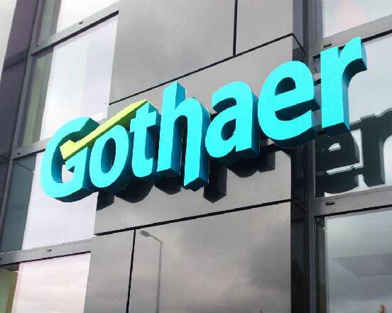 litery przestrzenne GOTHAER